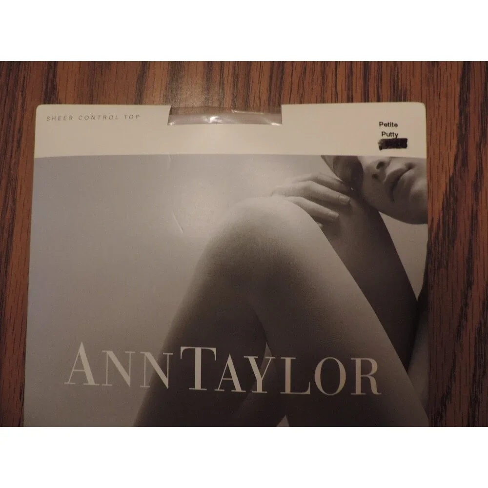 Ann Taylor Panyhose Sheer Control Top Putty Color Size Petite NEW